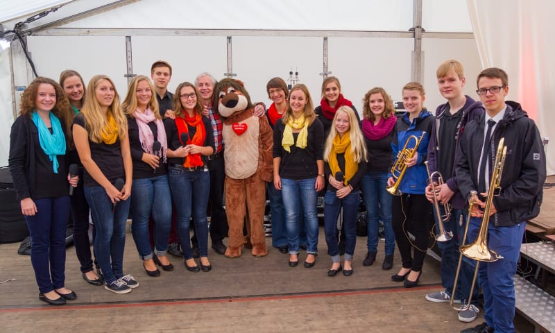 Souly beim Tag der offenen Tür im Kinderhospiz Löwenherz